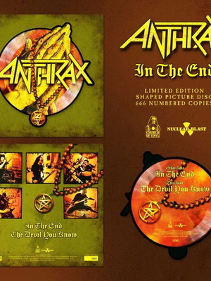Anthrax In The End 10" shaped picture disc new, metal