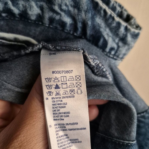 Forever 21 denim dress used, size M, blue washed