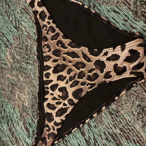 Swimwear bottom used, size S, black and brown