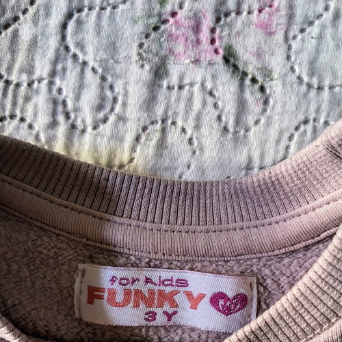 Funky toddler sweatshirt 3 years, pink, warm, new