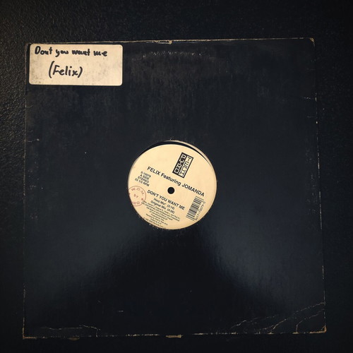 Felix Don’t You Want Me 12″ Vinyl Maxi Single used, original US 1992