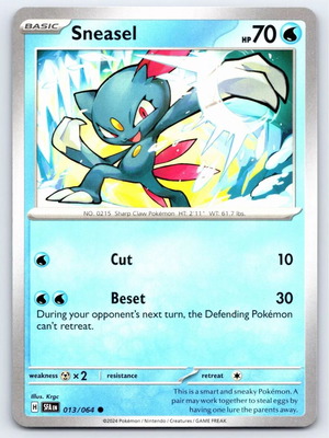 Sneasel Pokemon card collectible new