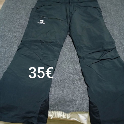 Salomon ski pants black like new, size L