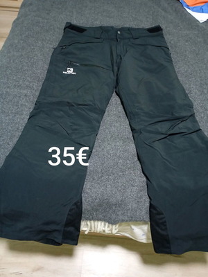 Salomon ski pants black like new, size L