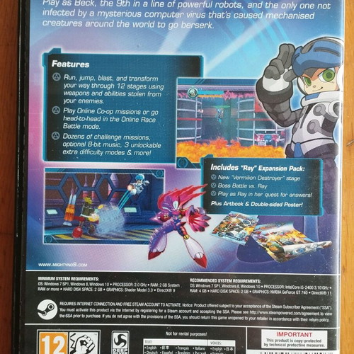 PC Mighty No.9 used with many accessories