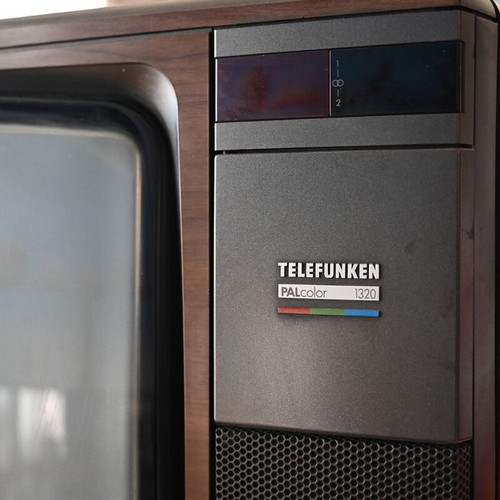 Telefunken CRT TV 22 inch used, PAL color, vintage