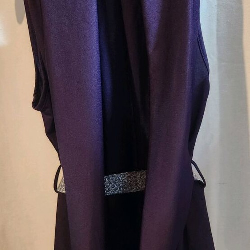 Purple Pink Woman blouse used with silver belt size M