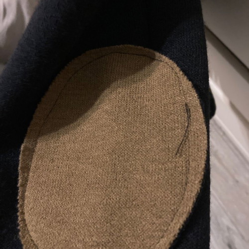Italian women's Asley jacket new, dark blue with camel lining