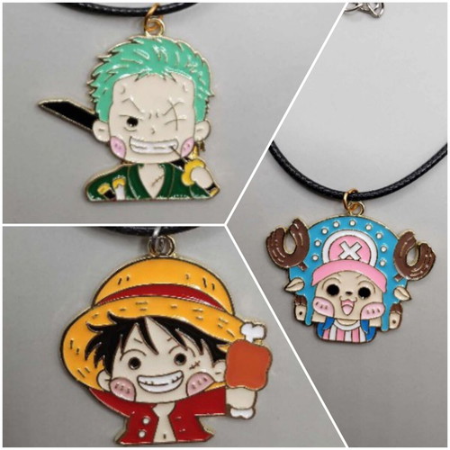One Piece pendants new with Luffy, Zoro & Chopper
