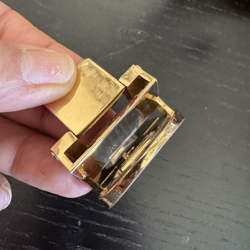 Ferragamo belt buckle used, gold, adjustable size