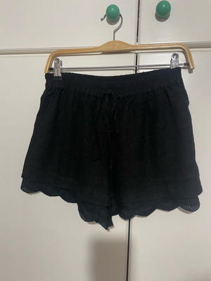 Zara women's shorts skirt S used, black-anthracite