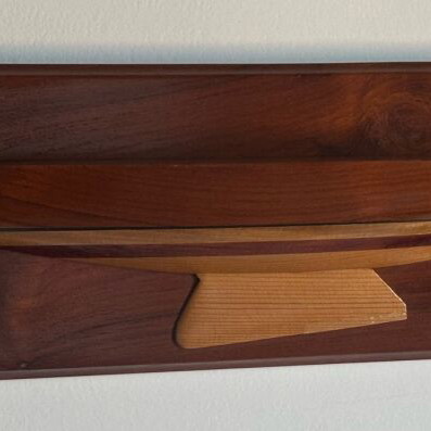 Wooden half-hull sailboat model new with Australia plaque