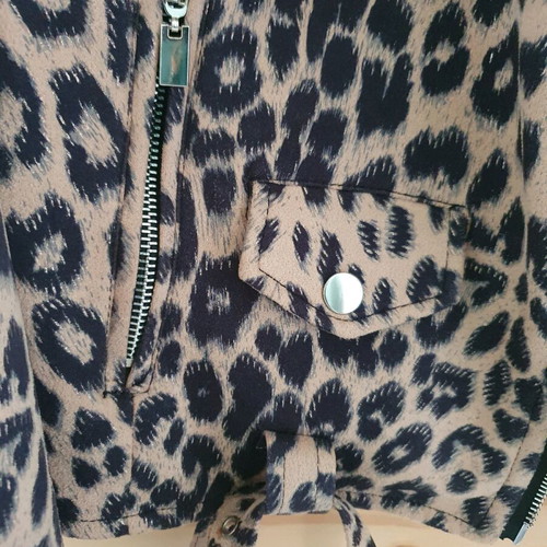Bikerstyle leopard jacket new, size M/L