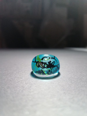 Ring size 53.5 like new, multicolored