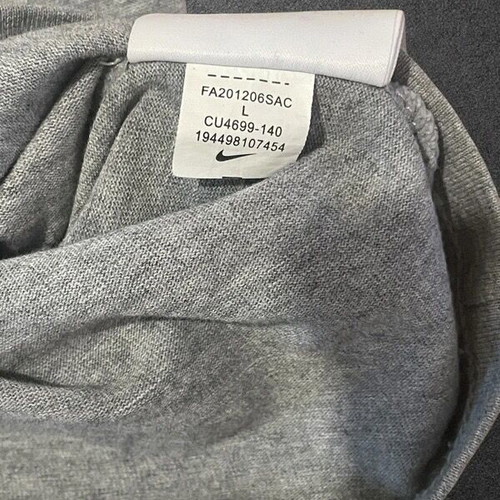 Nike x Fear of God NBA Warm Up T-Shirt L like new, grey heather