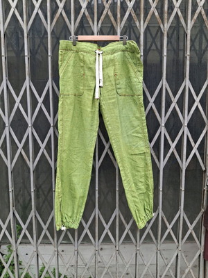 Miss Sixty Y2K Green Linen Pants Size L used