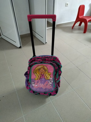 School backpack used with wheels Barbie