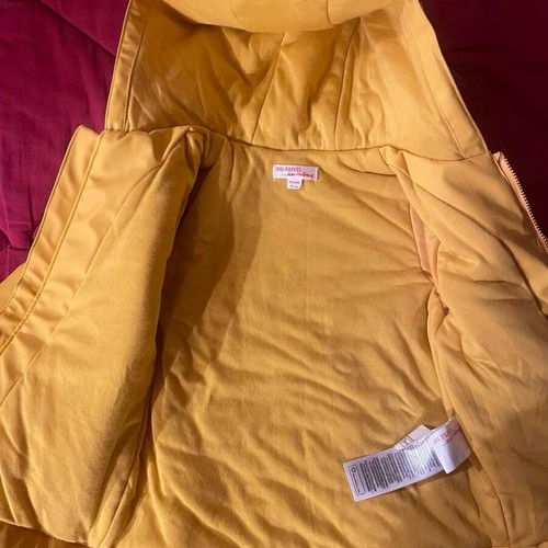 Dpam baby yellow waterproof jacket new, size 12 months