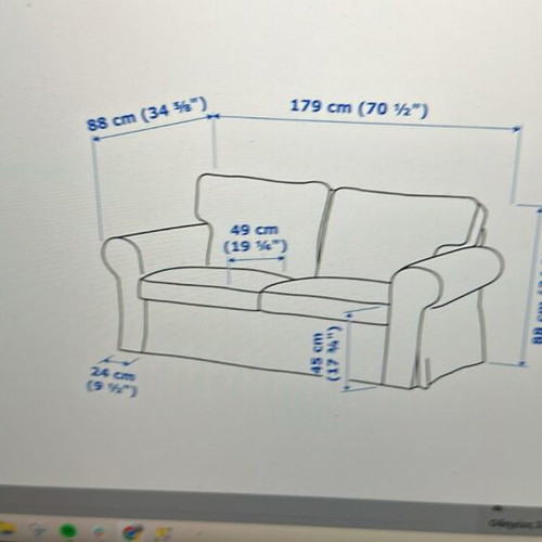 Two-seater sofa like new