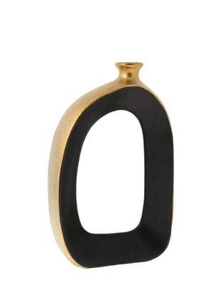 Decorative ceramic vase black Zen Collection new