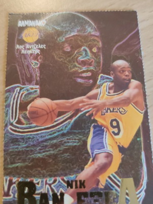 Nik Van Exel collectible basketball card from Disney Almanac magazine, like new