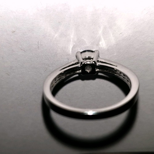 Swarovski silver ring size 55, new, adorned with zirconia