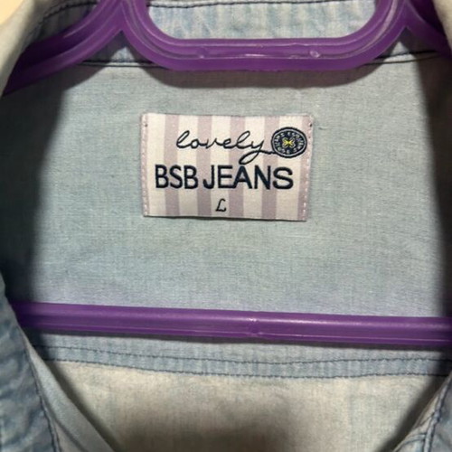 BSB denim shirt like new, size L, blue