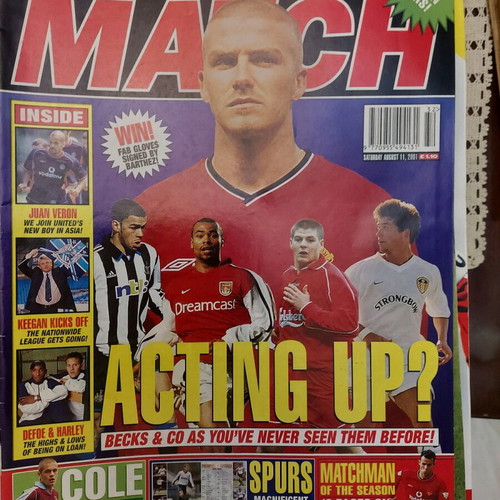 Match magazine collector's issue with David Beckham cover, like new