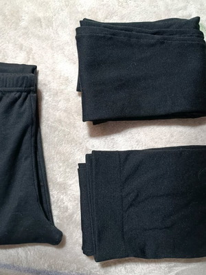 Black thermal underwear set like new, sizes S and M