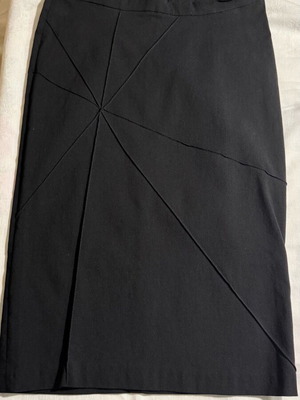 Midi skirt black elastic like new size S/M
