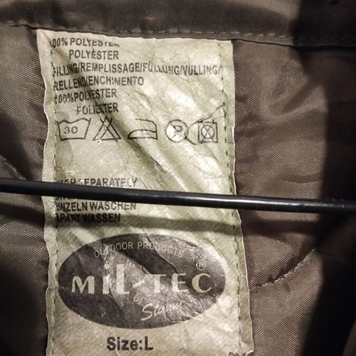 Mil-Tec Military Jacket like new, men's size L, green