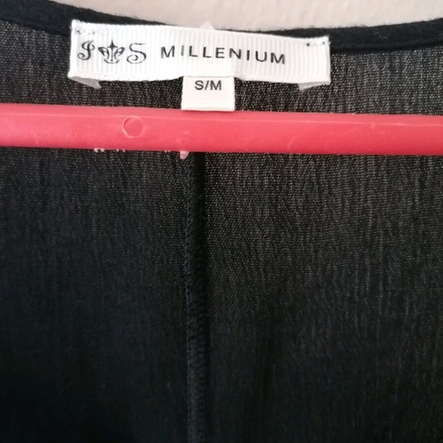 Millenium black blouse with sequins used, size S/M