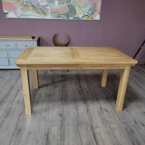 Wooden extendable dining table new, 100% solid oak for 6-8 people