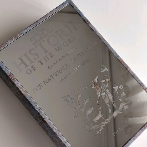 Decorative book box with mirror like new, Inart
