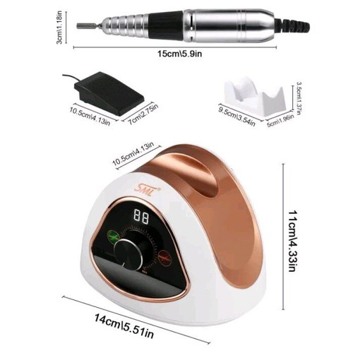 Professional nail drill 45000 RPM 65Watt SML M15 new
