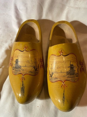 Dutch traditional clompen shoes size 7 like new