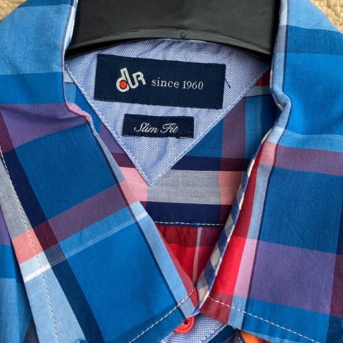 Dur plaid shirt like new, multicolor, size L