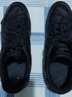 Puma sneakers used, size 46, black