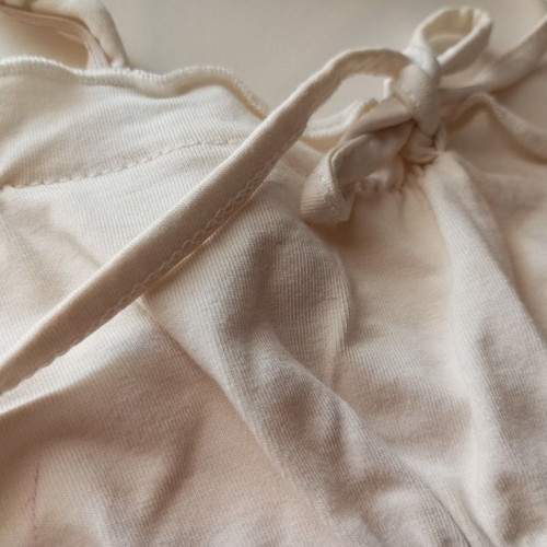 Shein women's white crop-top used, adjustable straps, size S