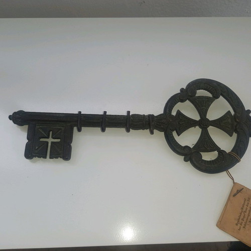 Vintage lock new, symbolic jubilee key
