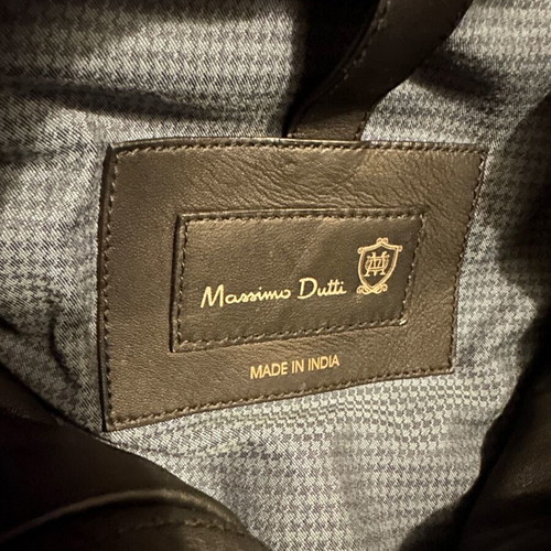Massimo Dutty leather jacket new, size M, black