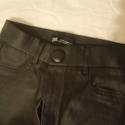 Zara leather pants XS high waist like new