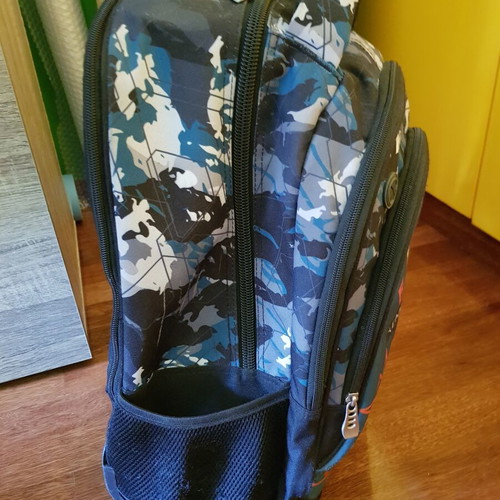 No Fear school trolley backpack used with 3 compartments