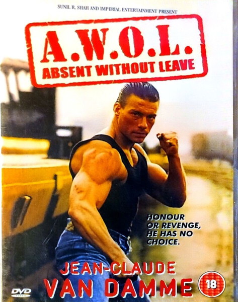 DVD A.W.O.L. [ABSENT WITHOUT LEAVE] ACTION MOVIE WITH JEAN CLAUDE VAN DAMME