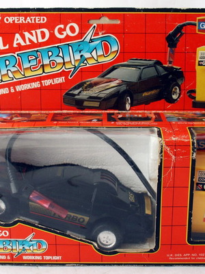 Винтидж 1984 Pontiac Firebird KITT турбо играчка кола Hong Kong нова
