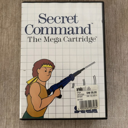 Secret Command Sega Master System game, complete