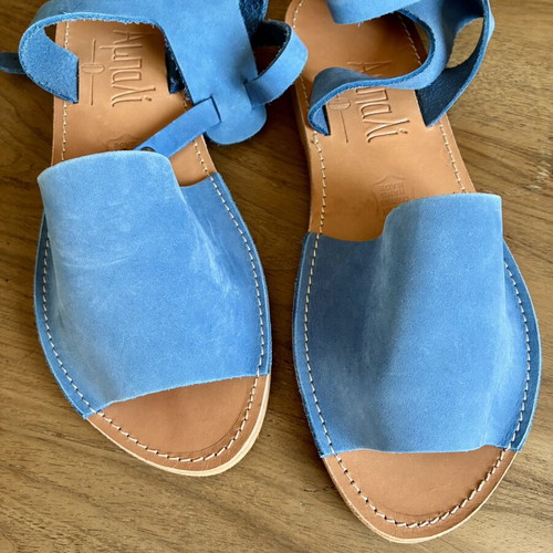 Blue sandals new, size 40