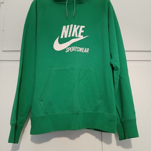 Nike hoodie used, green, size L