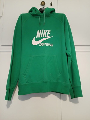 Nike hoodie used, green, size L