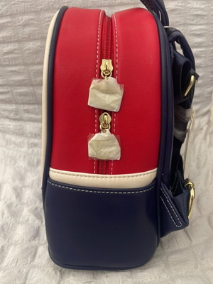Sammao backpack, beige and red